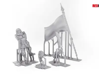 Alpha troops  - Command Squad of the Imperial Force 3D print model