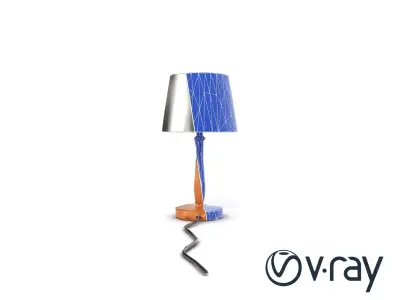 Stylish Table Lamp with Shade model pack Low-poly 3D model