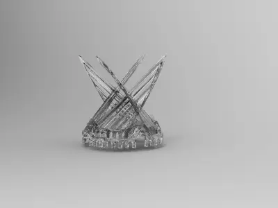 Sci fi dome for Ocean 3D model