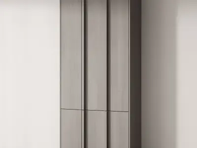 230 cabinet furniture 07 minimal wardrobe cupboard 03 3D model