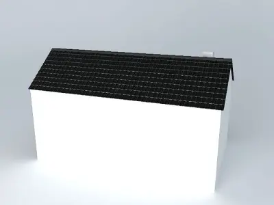 Small wooden house Free 3D model