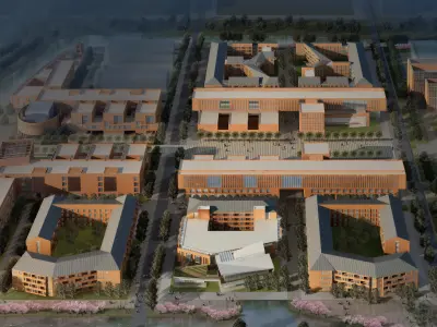 architectural city planning  3D model