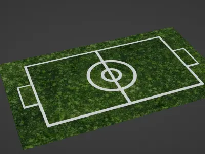 Pokemon stadium - green stadium Low-poly 3D model