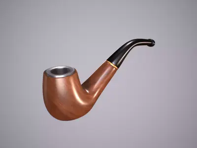 Tobacco Pipe Low-poly 3D model