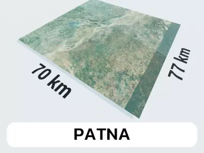 Patna India City Landscape 3D Model 3D model