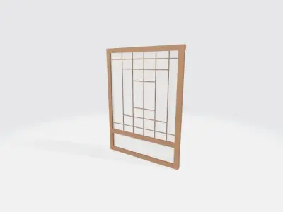 Japanese traditional doors 3D model