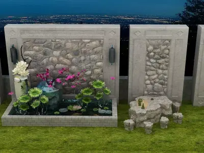 Backyard Design 3D model purchase