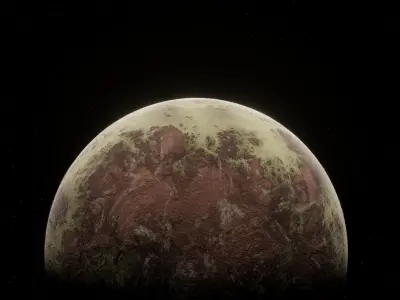 Planet Space Ready to game Low-poly 3D model buy