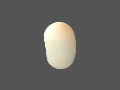 Soybean V1 003 Low-poly 3D model
