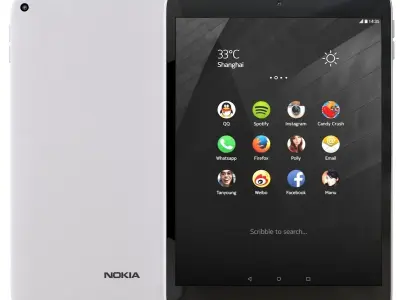Nokia N1 Natural Aluminum 3D model