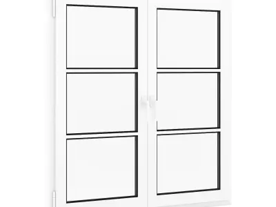 Plastic Window 1522mm x 1520mm 3D model