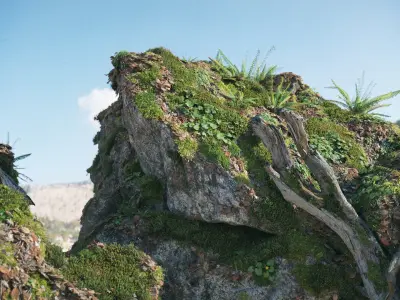  Moss Biome Ground Scatter - 3D AssetKit PBR 