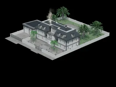 German Villa 3D model