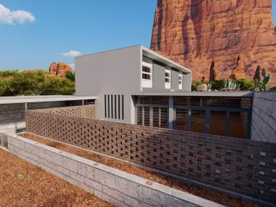 Casa Scene-villa-modern house 3D model