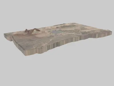 Qom City Low-poly 3D model