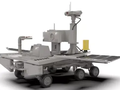Rover sci-fi 3D model