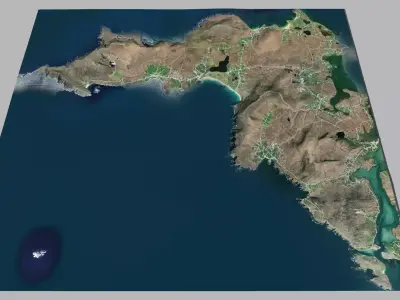 Achill Island Ireland 3D model