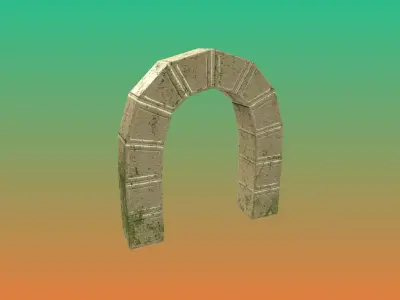 Low poly Jungle Arch for unity Game ready Free low-poly 3D model