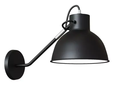 Wall lamp Odalis black 3D model