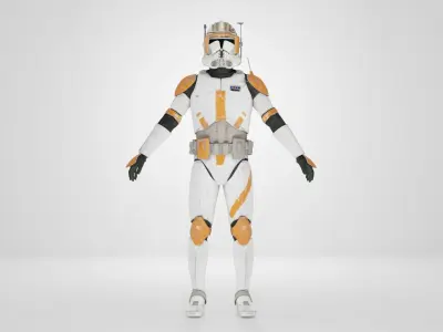 Armor suit Low-poly 3D model 3D model