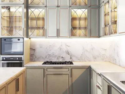 kitchen classic01 3D model