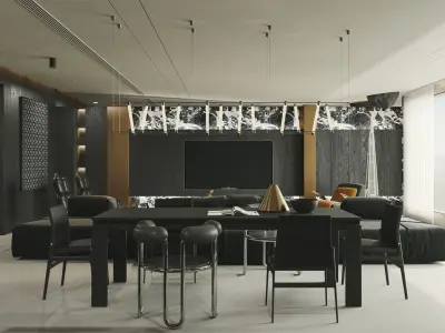 apartment interior scenes    3D model 18