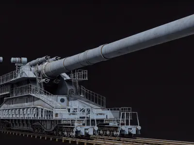  Super Heavy Artillery Railway Gun Dora PBR 