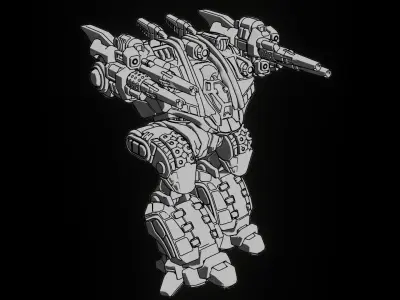 Zelus - Assault Mech 3D print model