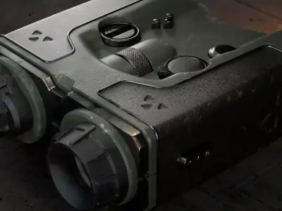 Binoculars Low-poly 3D model