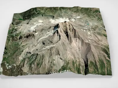 Mount Jefferson United States 3D model