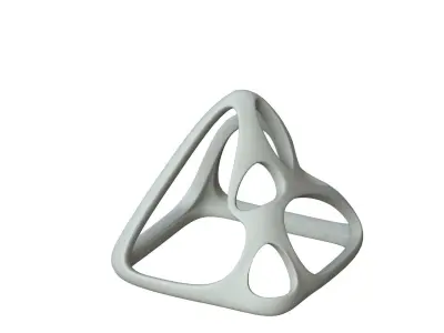 SciFi Cube Object No 58432 Low Poly Shape Low-poly 3D model