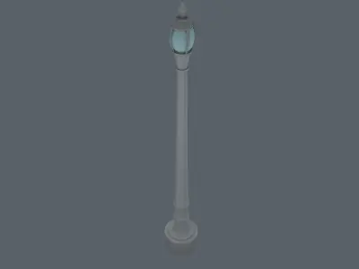 Street Light Poll Low-poly 3D model