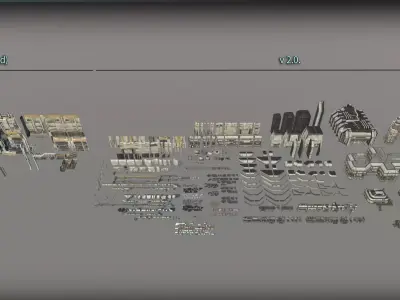 SciFi Industrial design  3D model