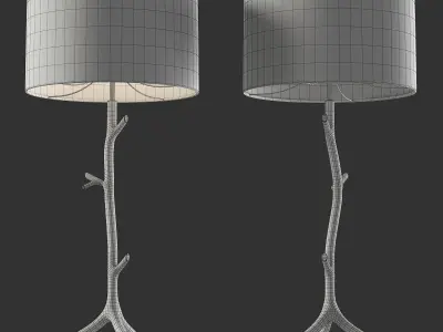 Porta Romana Twig Lamp Low-poly 3D model