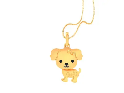 Kids Pendants 3dm STL OBJ FBX Renders Details 3D print model 9