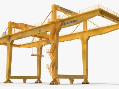  Rail Mounted Gantry Crane Rigged for Maya 
