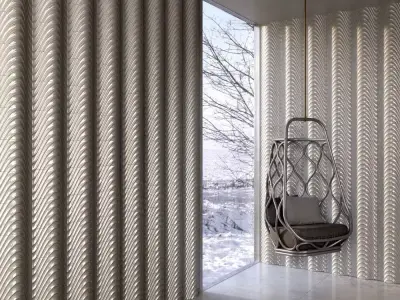 wall panel 009 AM147 3D model