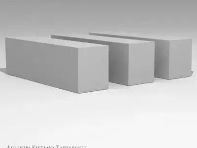 Cargo containers 3D model