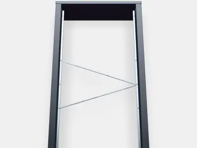 MALM Bed frame high 4 Low-poly 3D model