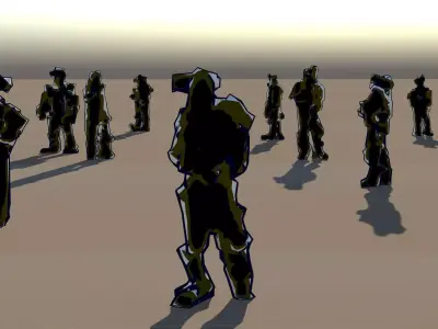 MUTANT CROWD - PACK 7 3D model