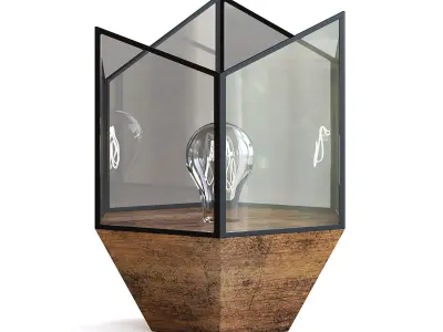 Hexagonal Table Lamp 3D model