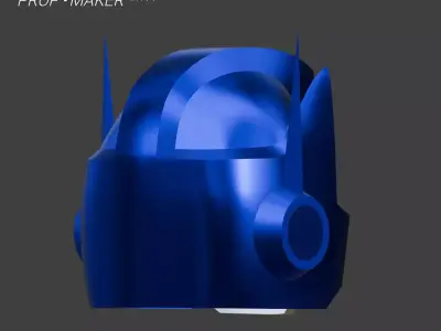 DIY Transformers G1 Optimus Prime Helmet EVA Foam Template 3D model