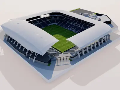 Banc of California Stadium - Los Angeles USA 3D model