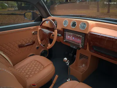  Retro Off Road Concept Coupe Vehicle Black 