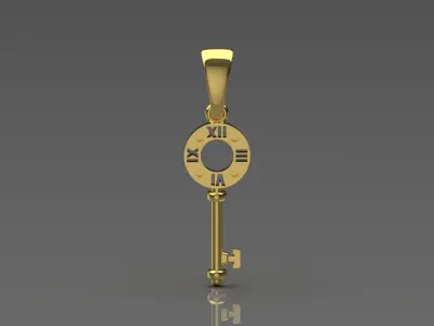 girl gold pendant gp0079 3D print model