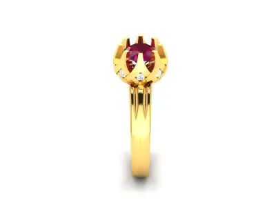 Women Ring  Render 3dm STL OBJ FBX Details 3D print model 184