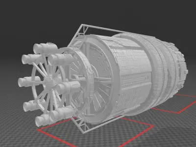 The Expanse Nauvoo Behemoth Medina Station 3d model  3D print model