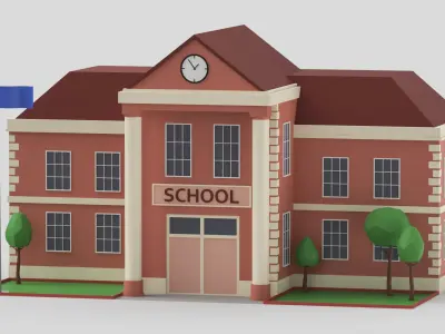  Low Poly Buildings Collection 9 