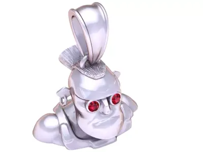 Grog Bot Pendant 3D Printable Model 3D print model