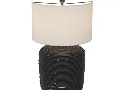 Cambria Rattan Table Lamp 3D model